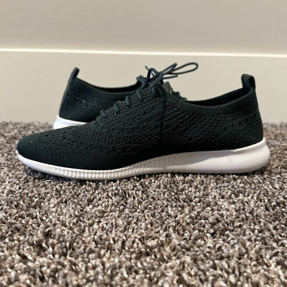 Cole Haan Women's ZERØGRAND Stitchlite Dark Green Shimmer Oxfords